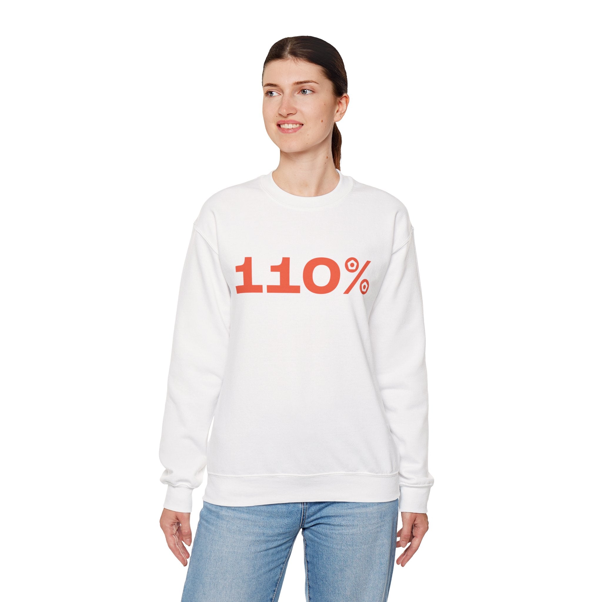 "110%" Unisex Sweatshirt - We Make Footballers