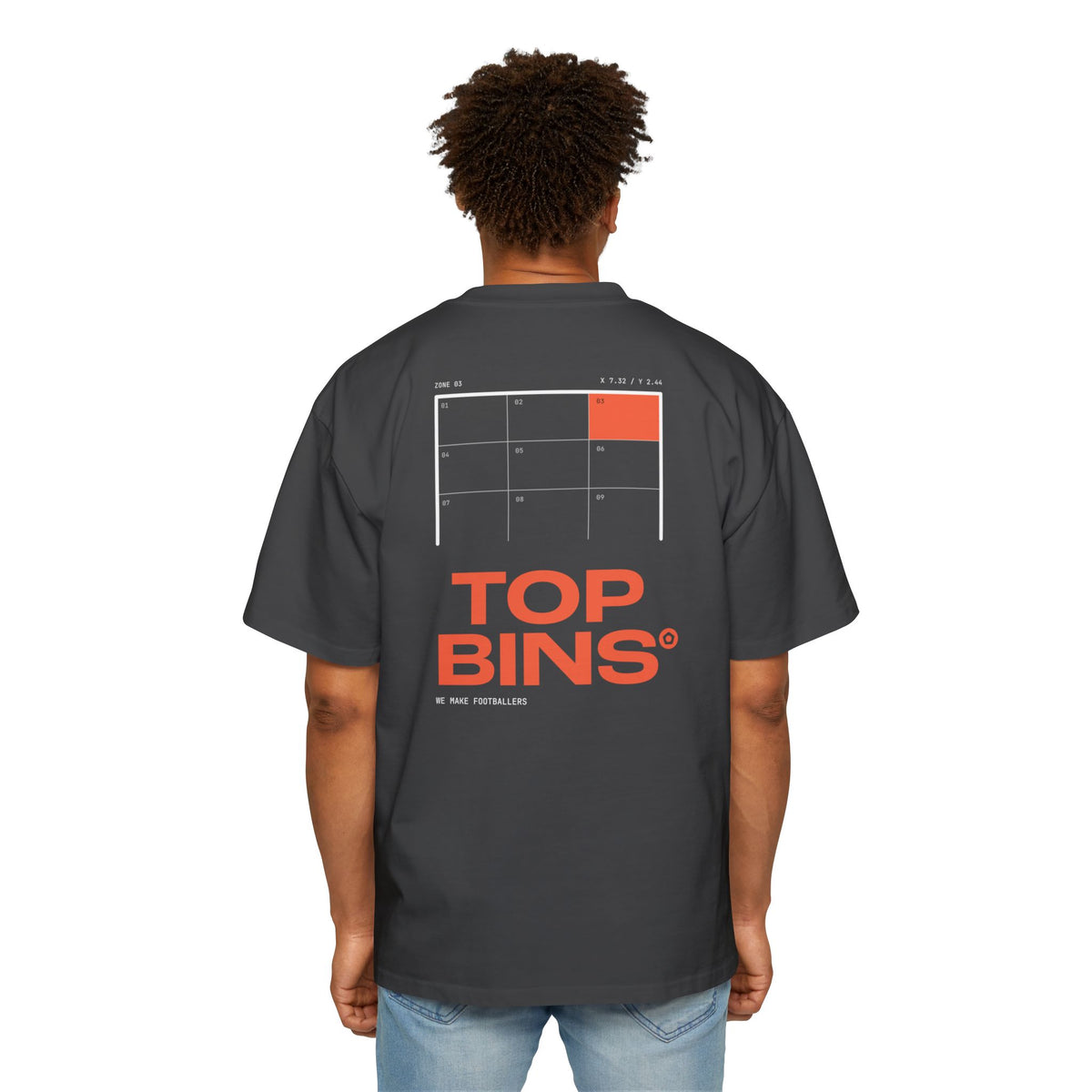 "Top Bins" Men's Heavy Oversized Tee