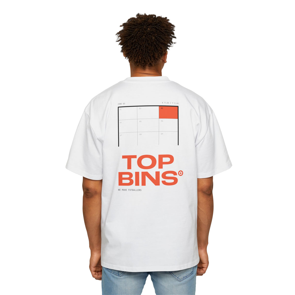"Top Bins" Men's Heavy Oversized Tee