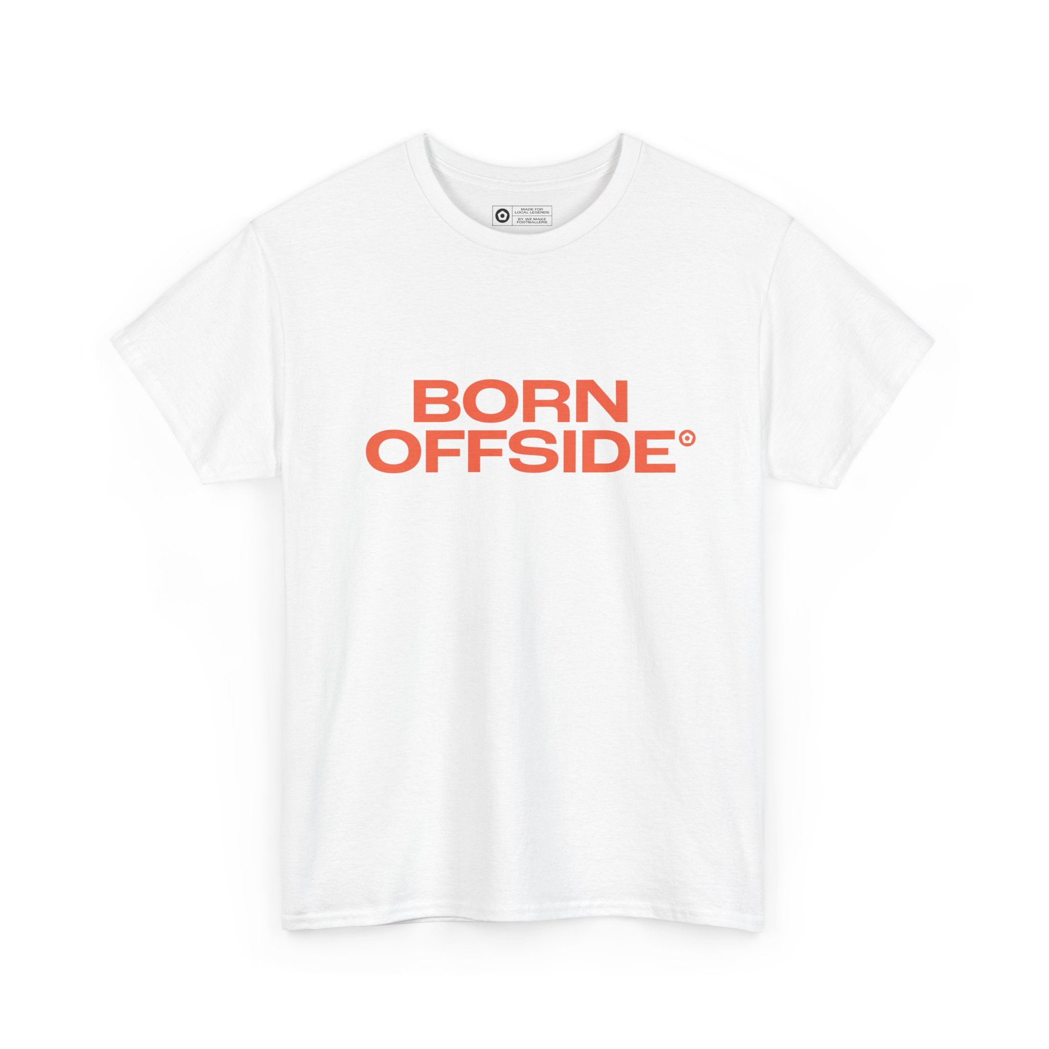 "BORN OFFSIDE" Unisex Heavy Cotton Tee - We Make Footballers