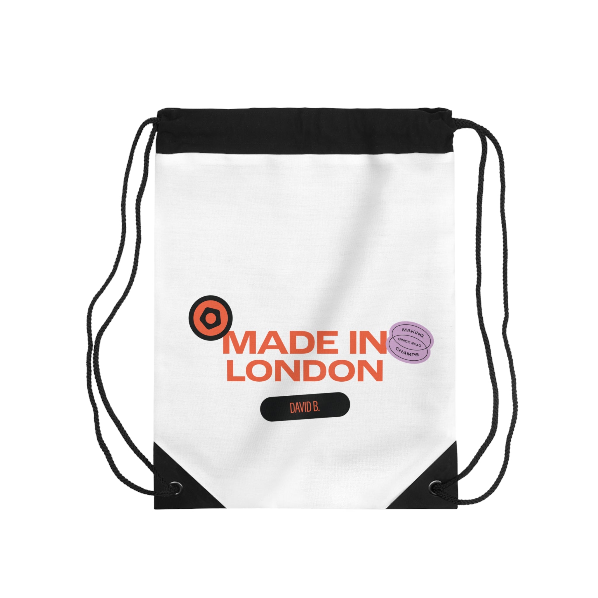 Kids Drawstring Bag - Personalised 'Made In' Version - We Make Footballers