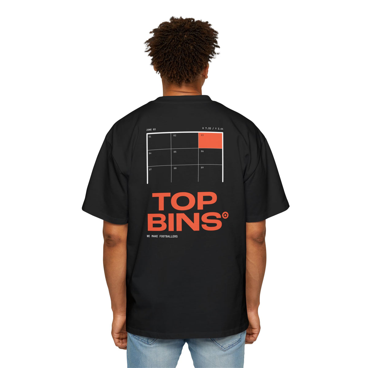 "Top Bins" Men's Heavy Oversized Tee