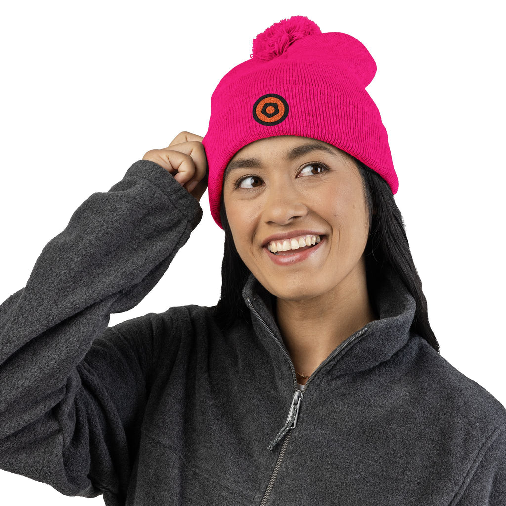 WMF Embroidered Pom-Pom Beanie