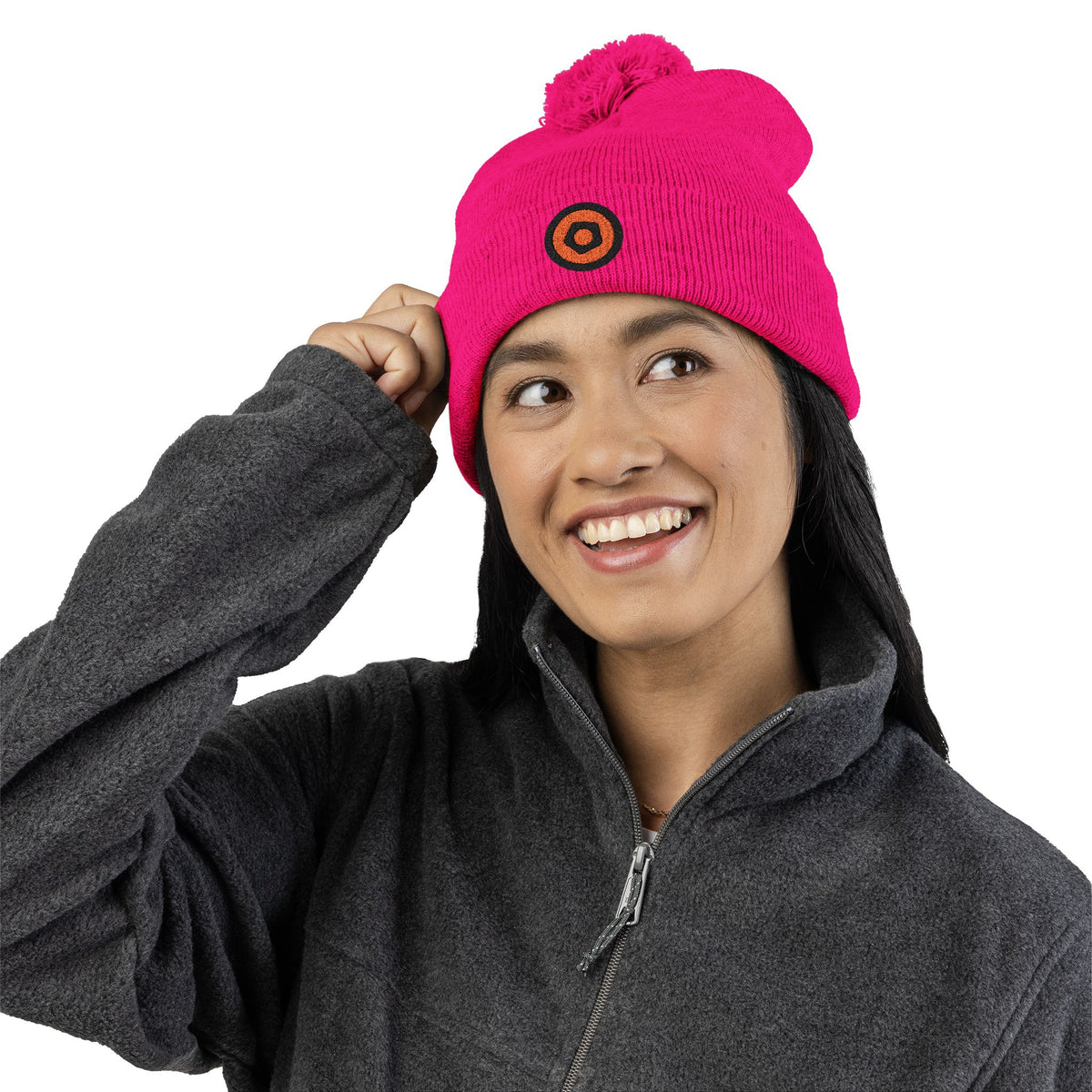 WMF Embroidered Pom-Pom Beanie