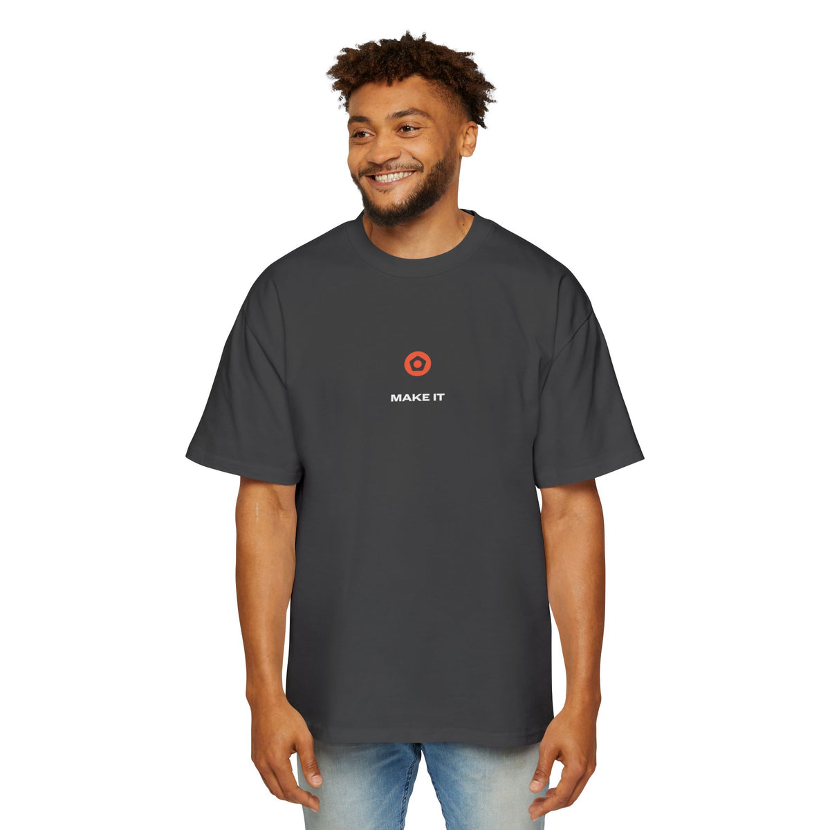 "Top Bins" Illustrated Men's Heavy Oversized Tee