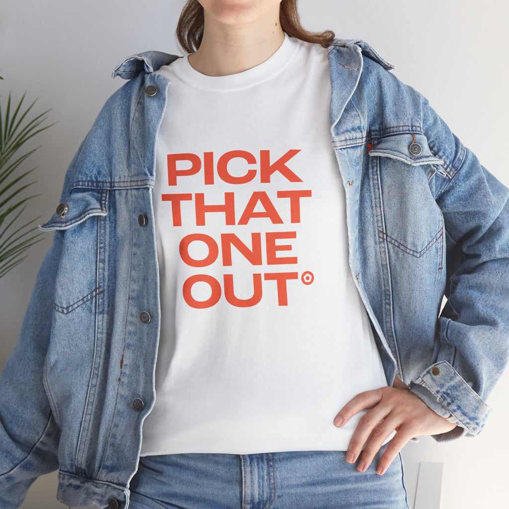 "PICK THAT ONE OUT" Unisex Heavy Cotton Tee - We Make Footballers
