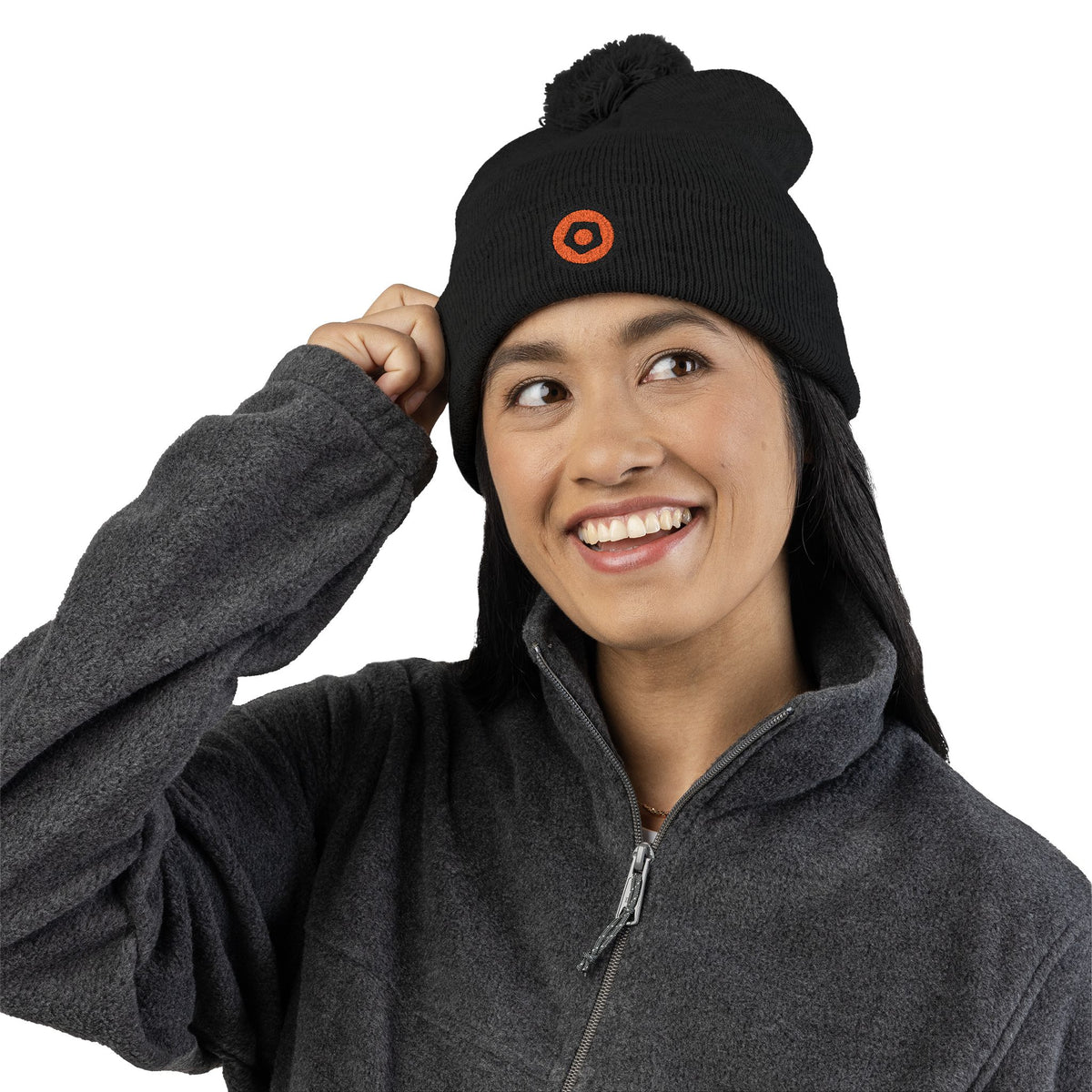 WMF Embroidered Pom-Pom Beanie