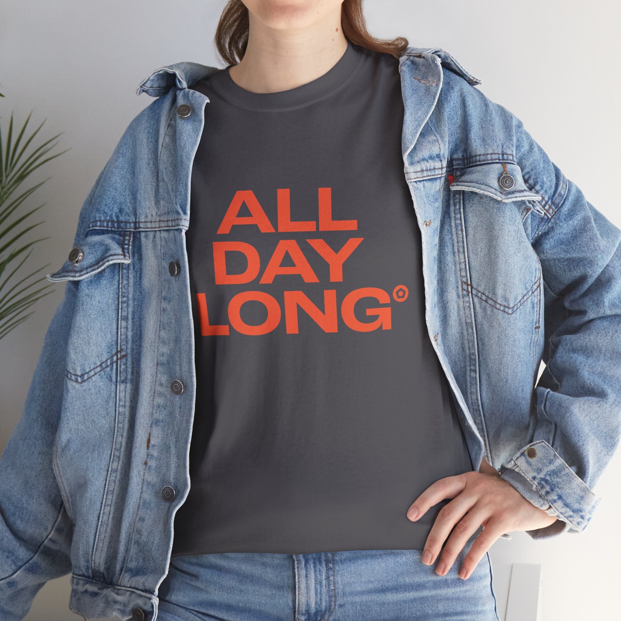 "ALL DAY LONG" Unisex Heavy Cotton Tee - We Make Footballers