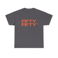 "FIFTY FIFTY" Unisex Heavy Cotton Tee - We Make Footballers