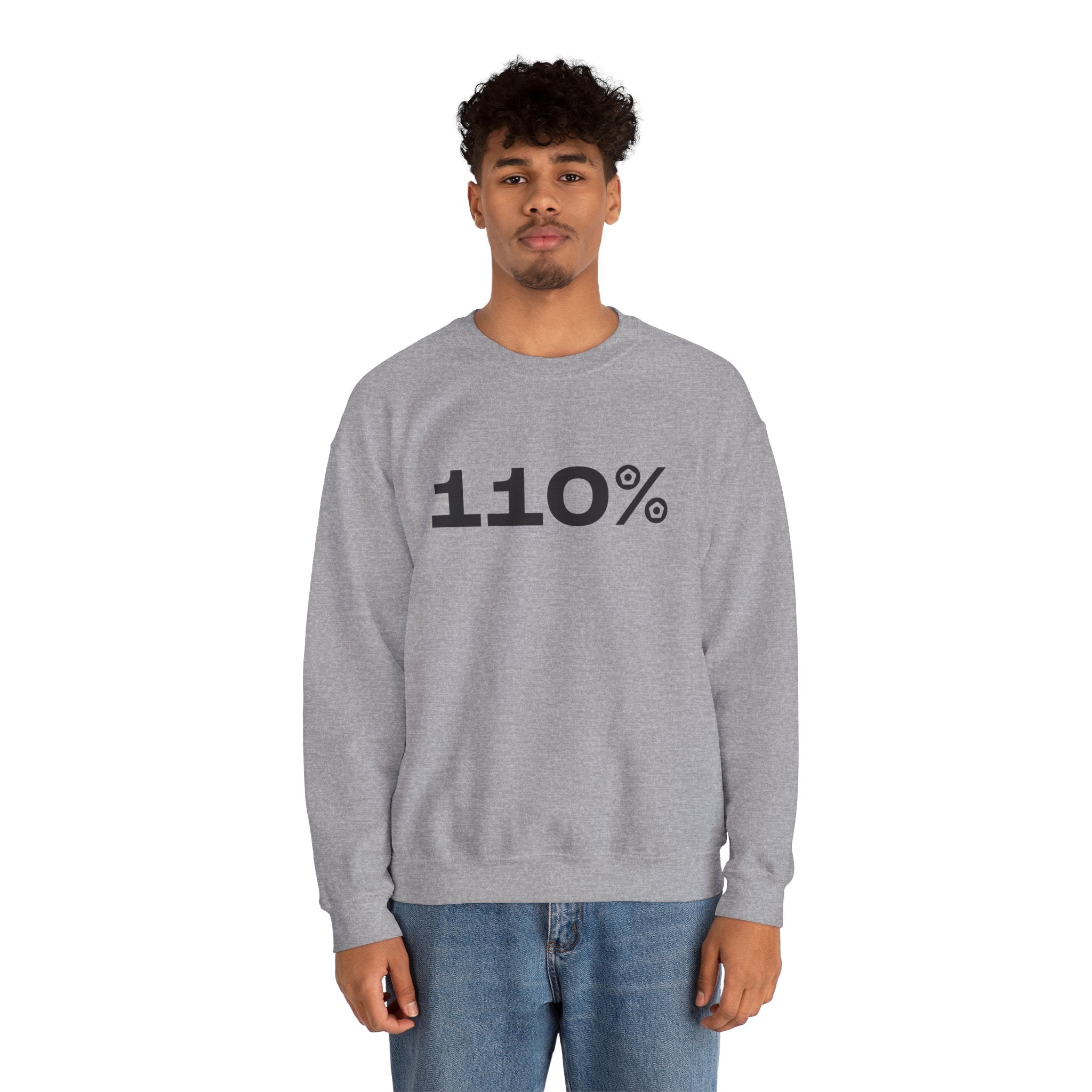 "110%" Unisex Sweatshirt - We Make Footballers
