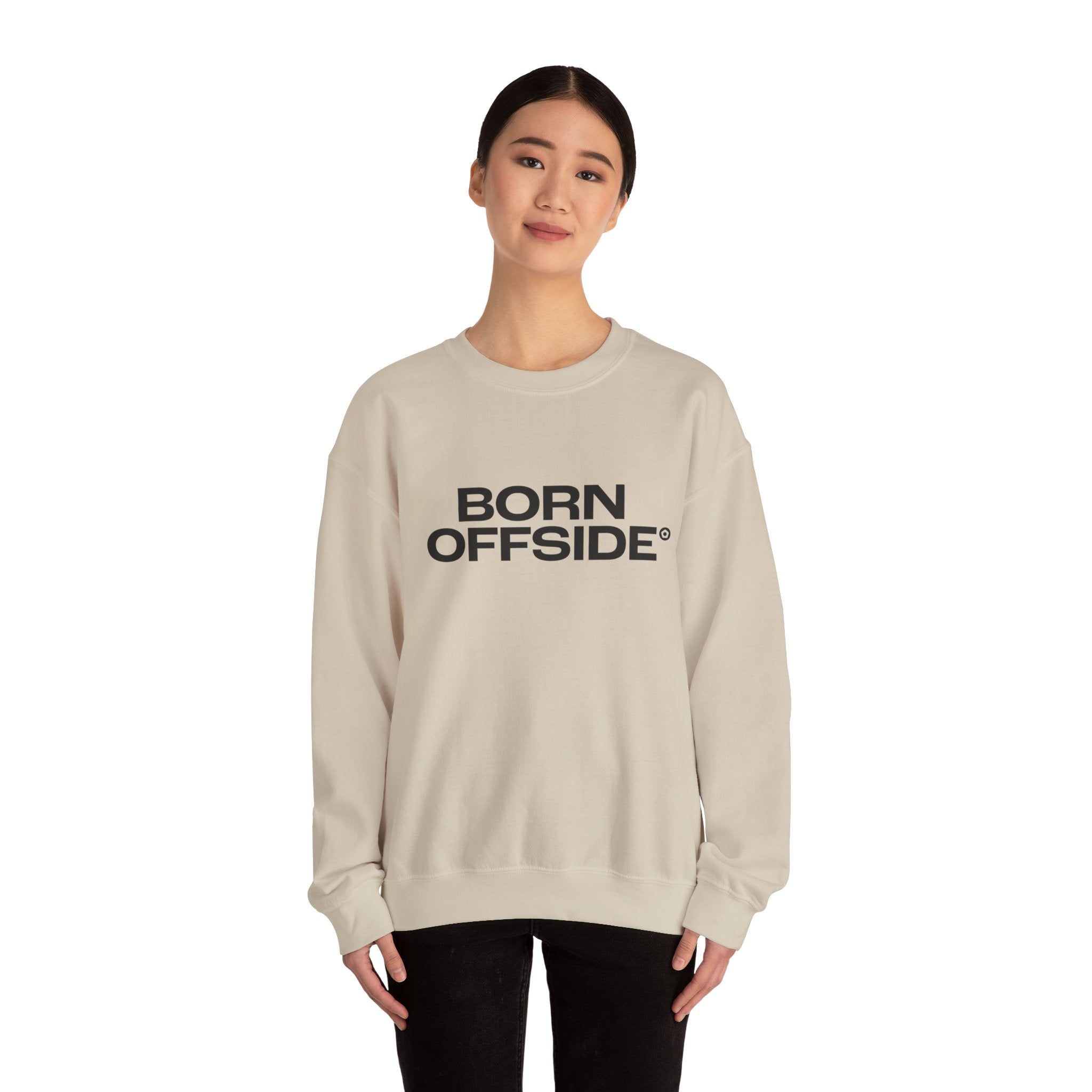 "BORN OFFSIDE" Unisex Sweatshirt - We Make Footballers