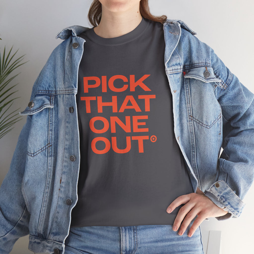 "PICK THAT ONE OUT" Unisex Heavy Cotton Tee - We Make Footballers