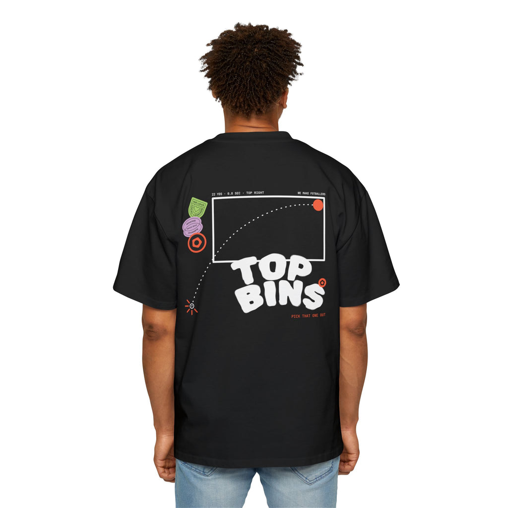 "Top Bins" Illustrated Men's Heavy Oversized Tee