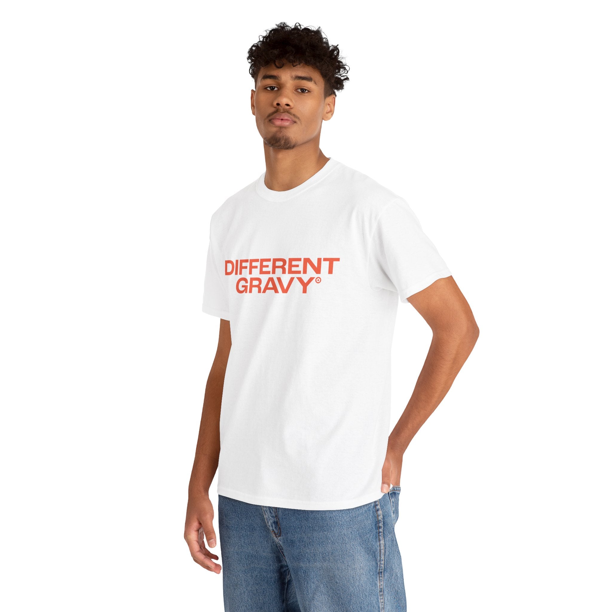 "DIFFERENT GRAVY" Unisex Heavy Cotton Tee - We Make Footballers