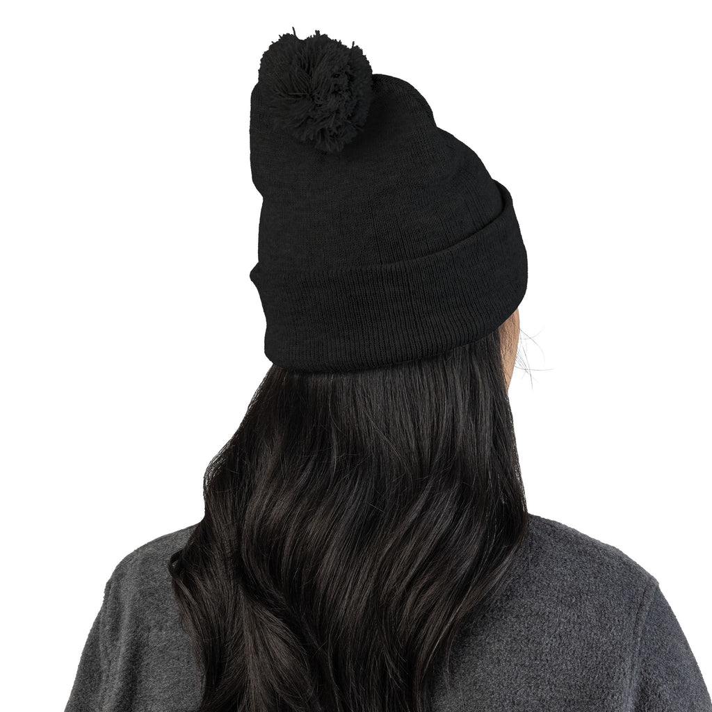 WMF Embroidered Pom-Pom Beanie