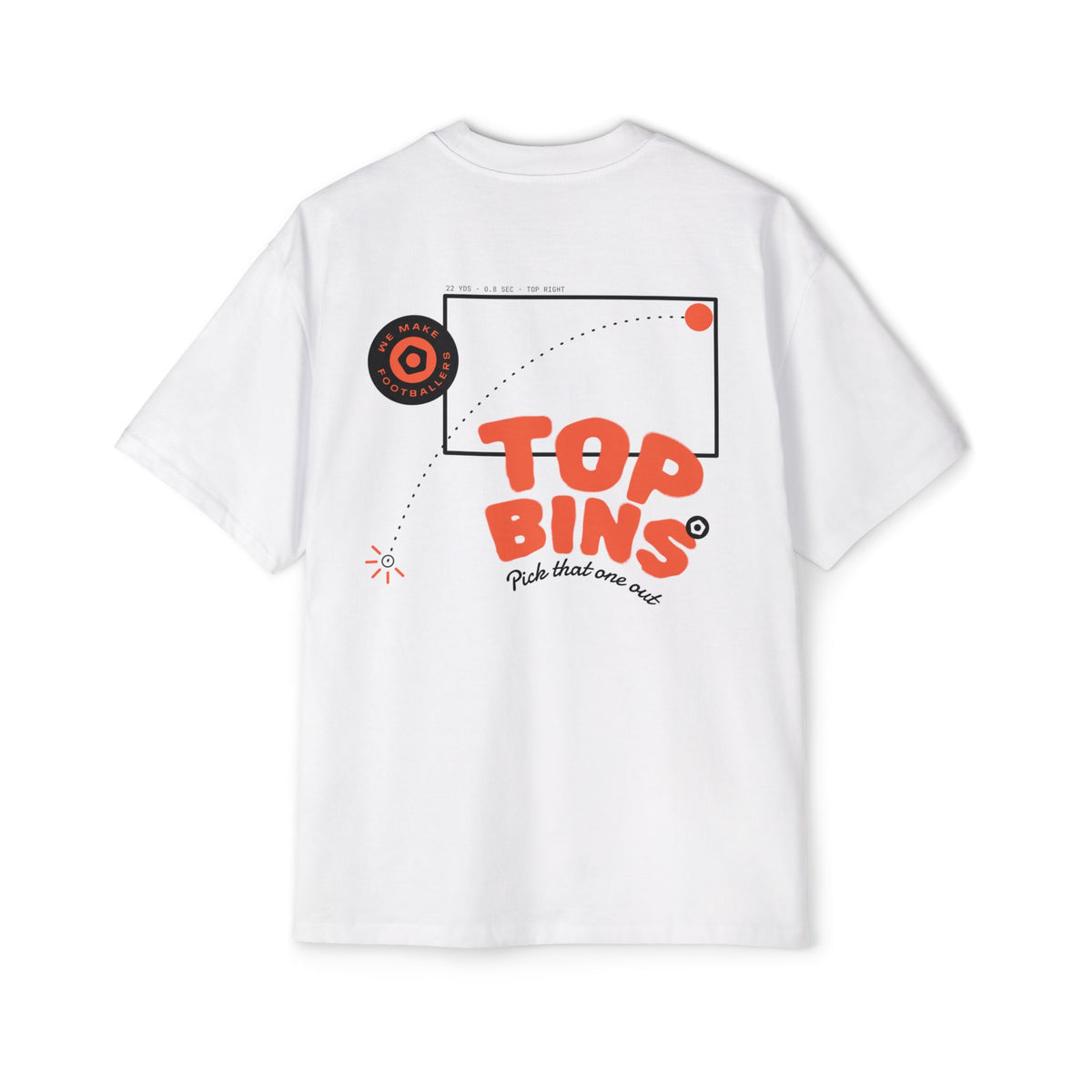 "Top Bins" Illustrated Men's Heavy Oversized Tee
