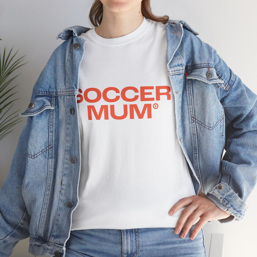 "SOCCER MUM" Unisex Heavy Cotton Tee - We Make Footballers