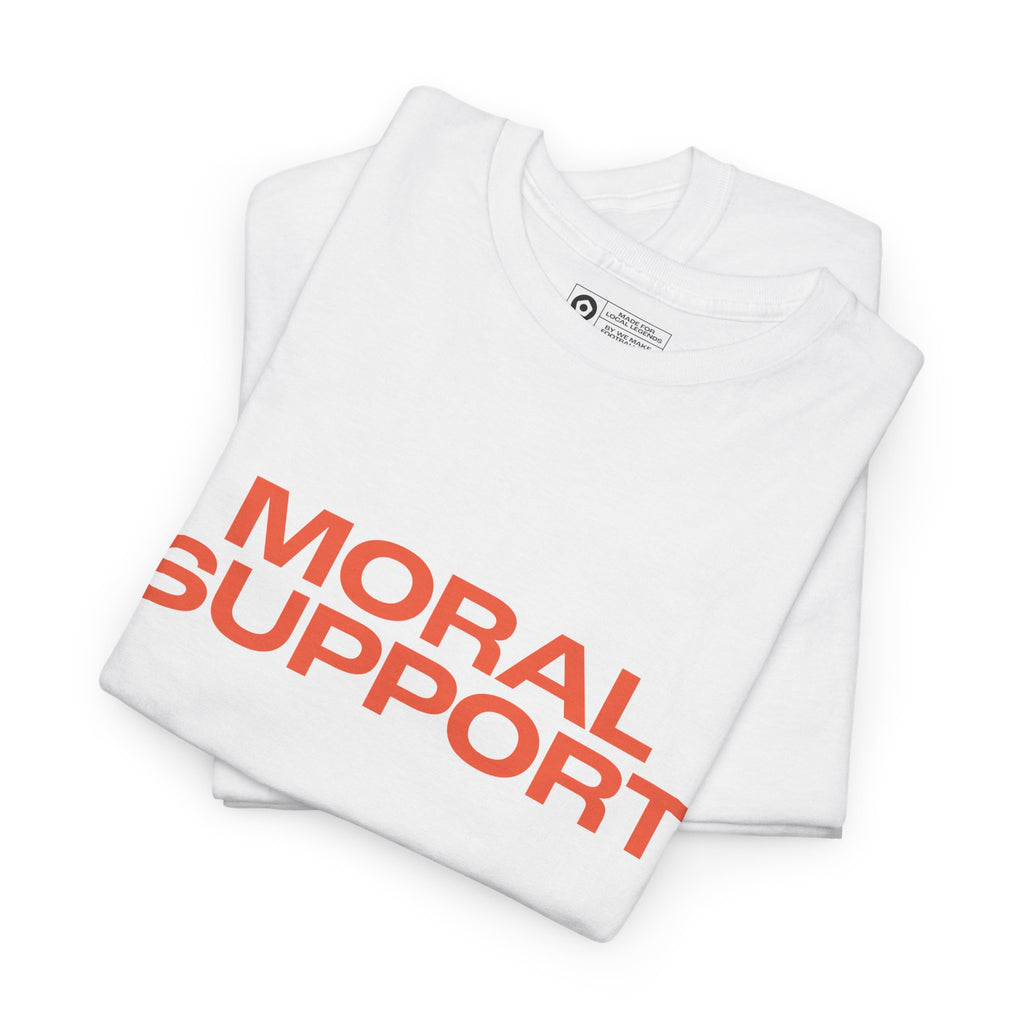 "MORAL SUPPORT" Unisex Heavy Cotton Tee - We Make Footballers
