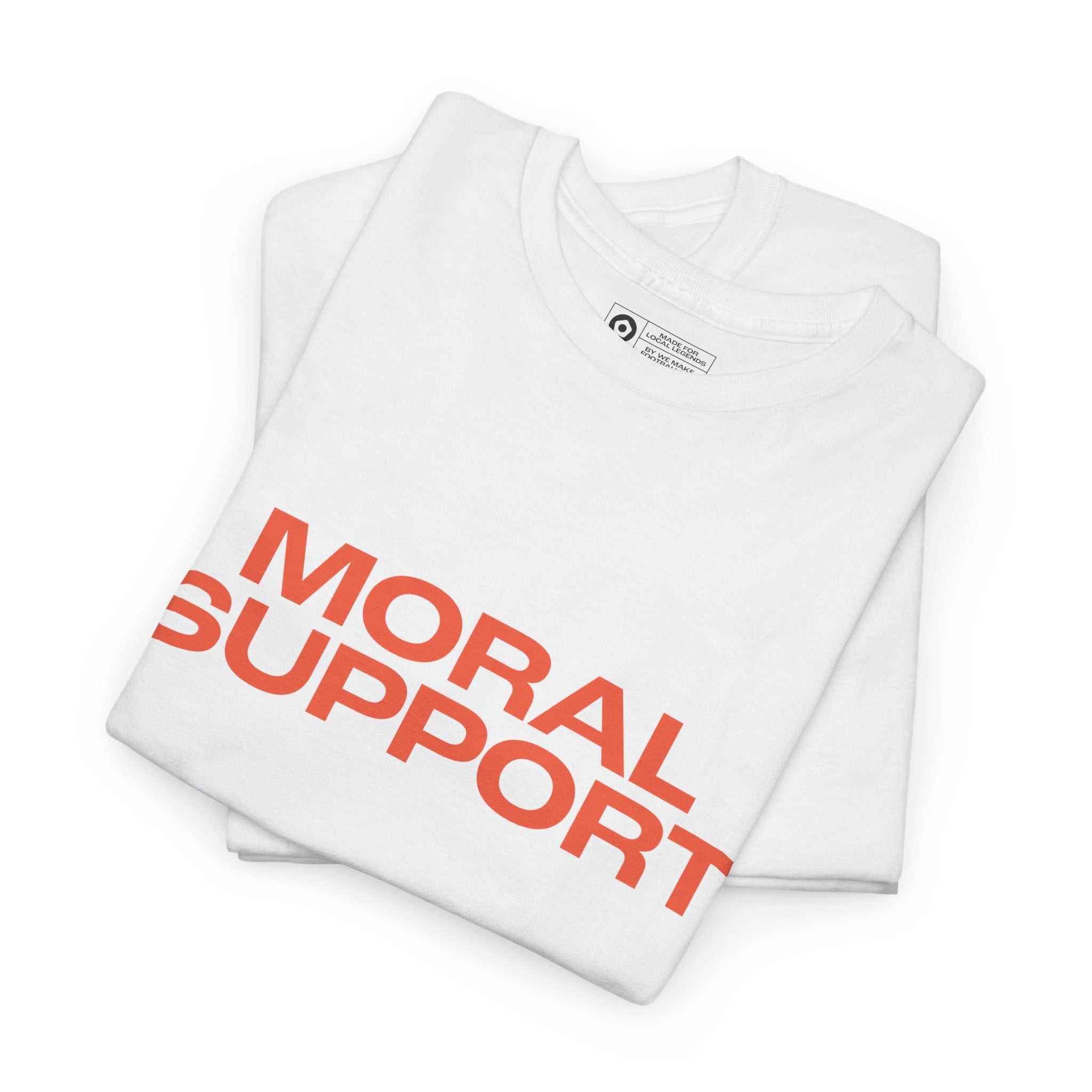 "MORAL SUPPORT" Unisex Heavy Cotton Tee