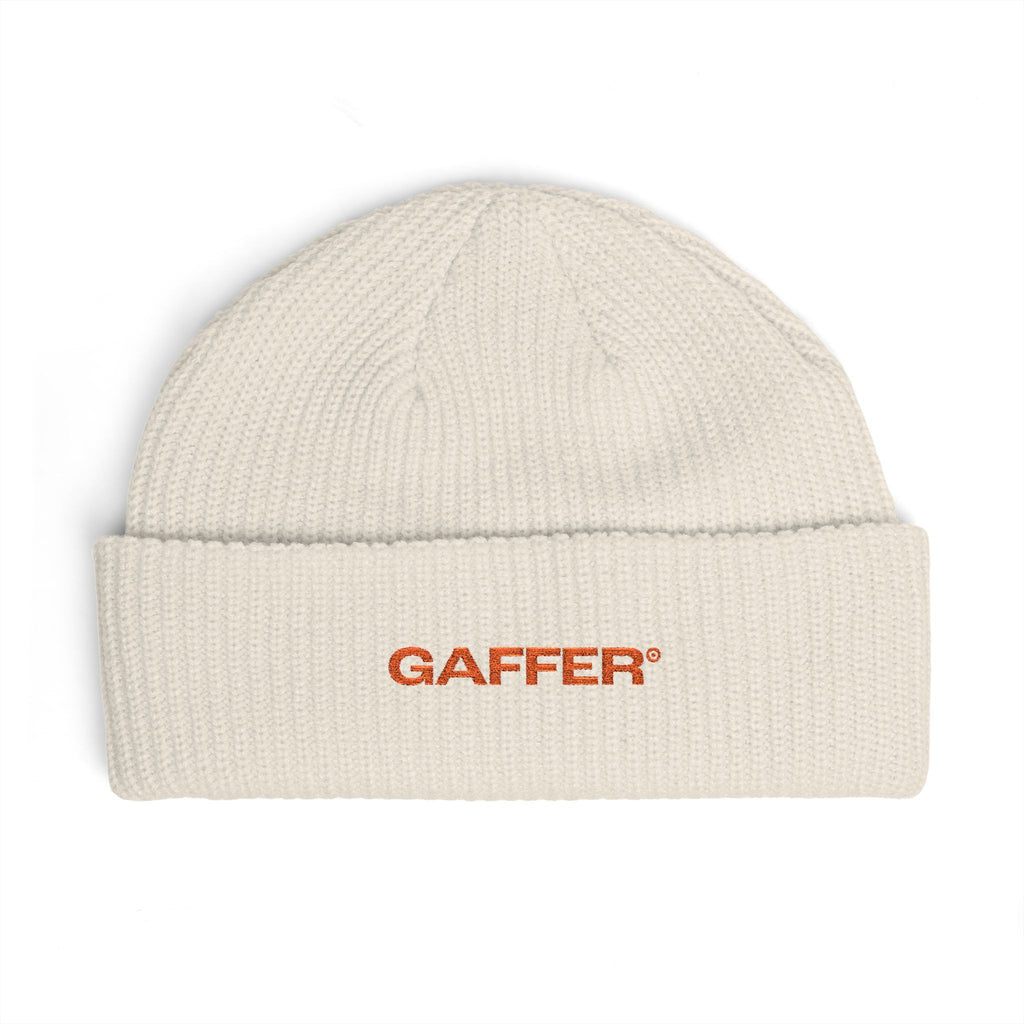"GAFFER" Embroidered Cuff Beanie - We Make Footballers