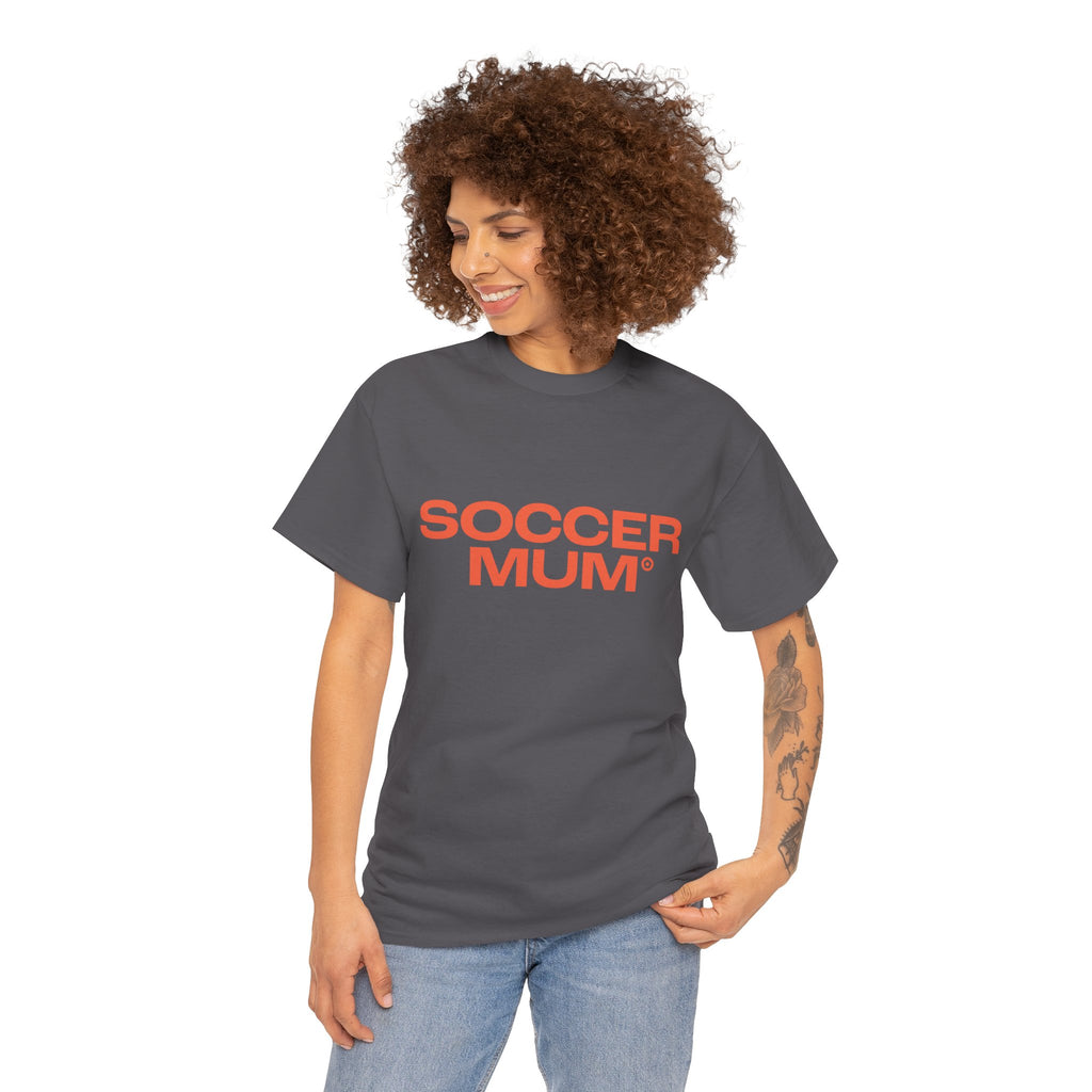 "SOCCER MUM" Unisex Heavy Cotton Tee - We Make Footballers