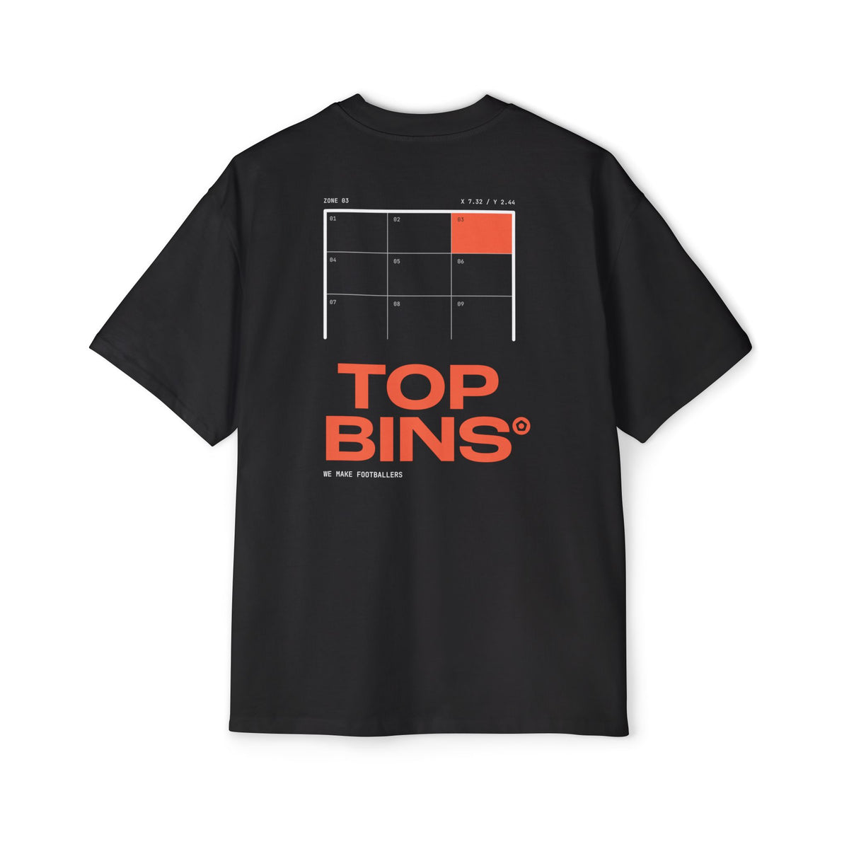 "Top Bins" Men's Heavy Oversized Tee