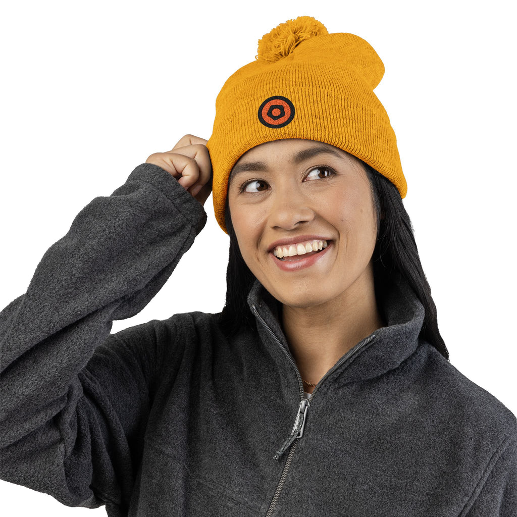 WMF Embroidered Pom-Pom Beanie