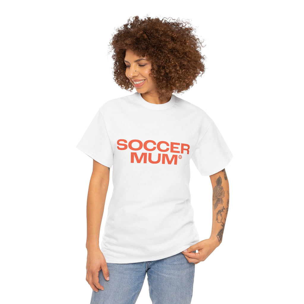 "SOCCER MUM" Unisex Heavy Cotton Tee - We Make Footballers
