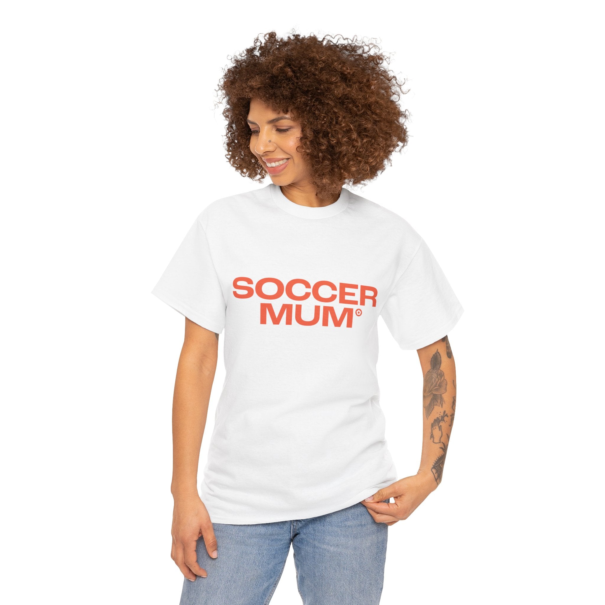"SOCCER MUM" Unisex Heavy Cotton Tee - We Make Footballers
