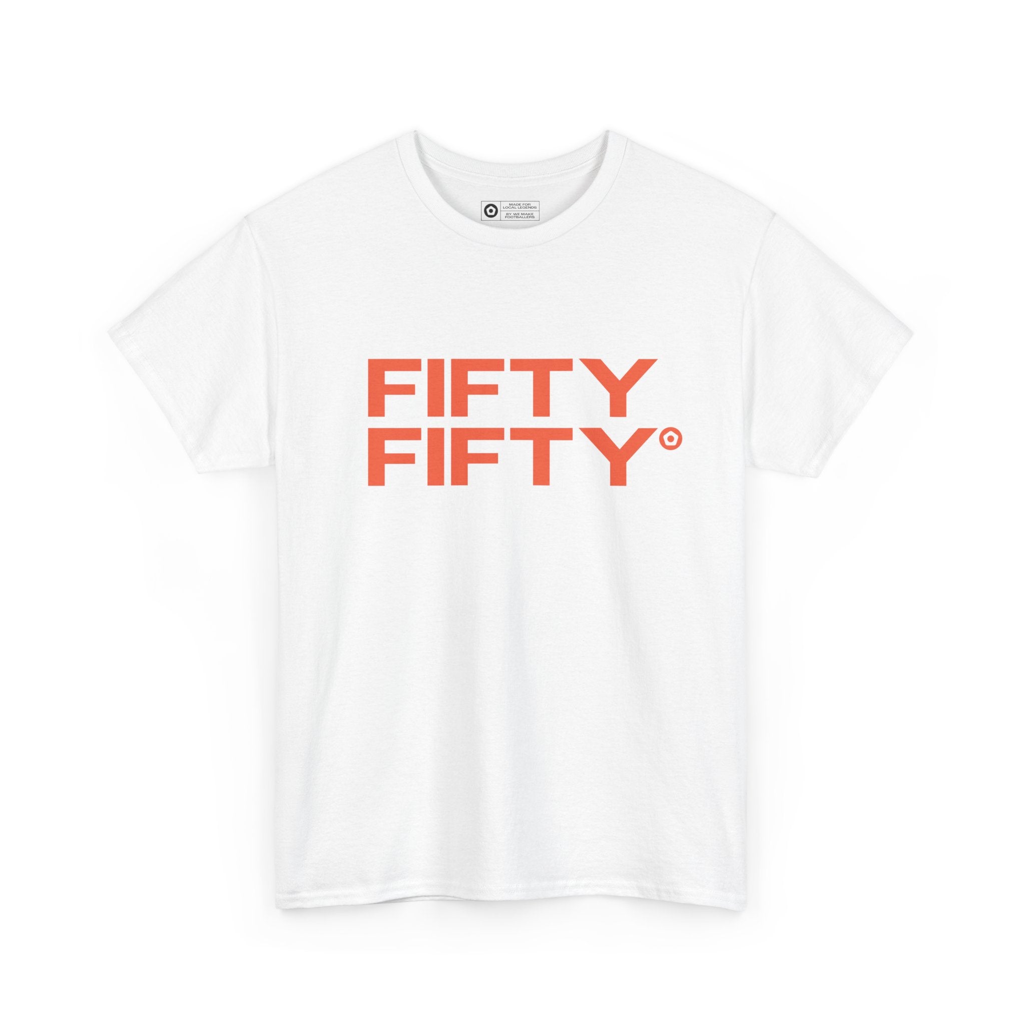 "FIFTY FIFTY" Unisex Heavy Cotton Tee - We Make Footballers