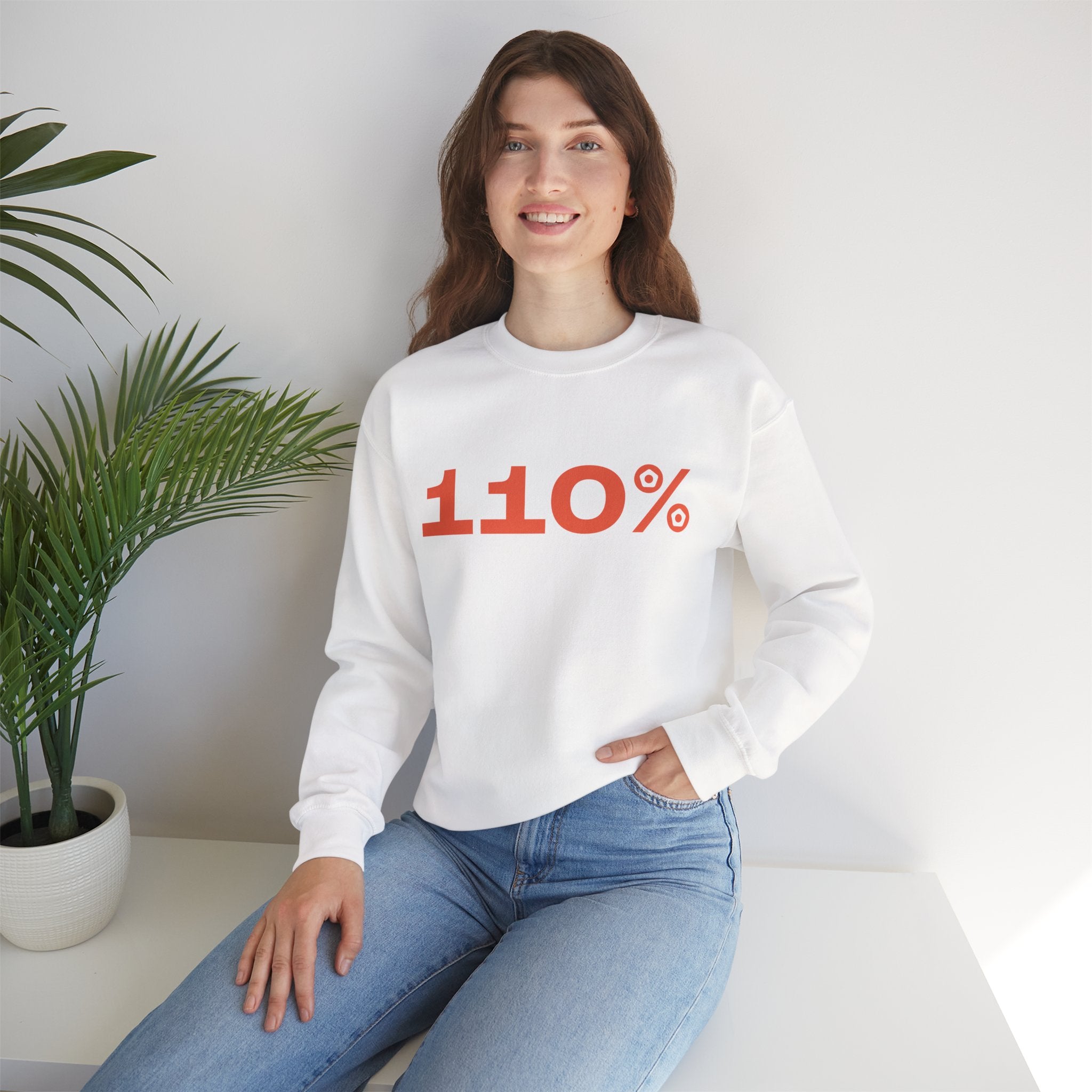 "110%" Unisex Sweatshirt - We Make Footballers