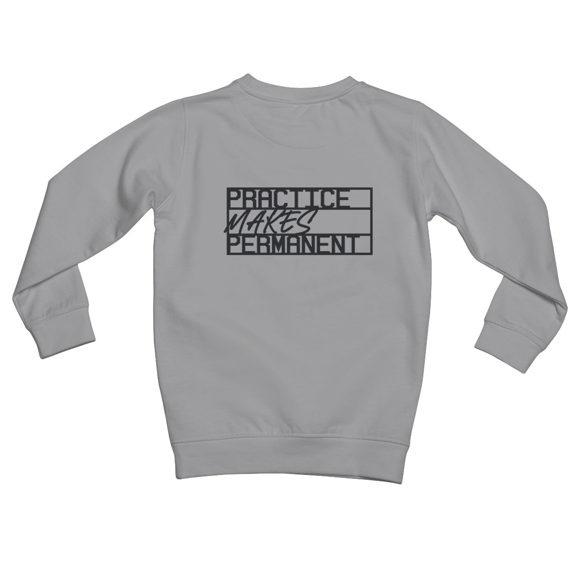 Practice makes permanent range Kids Sweatshirt