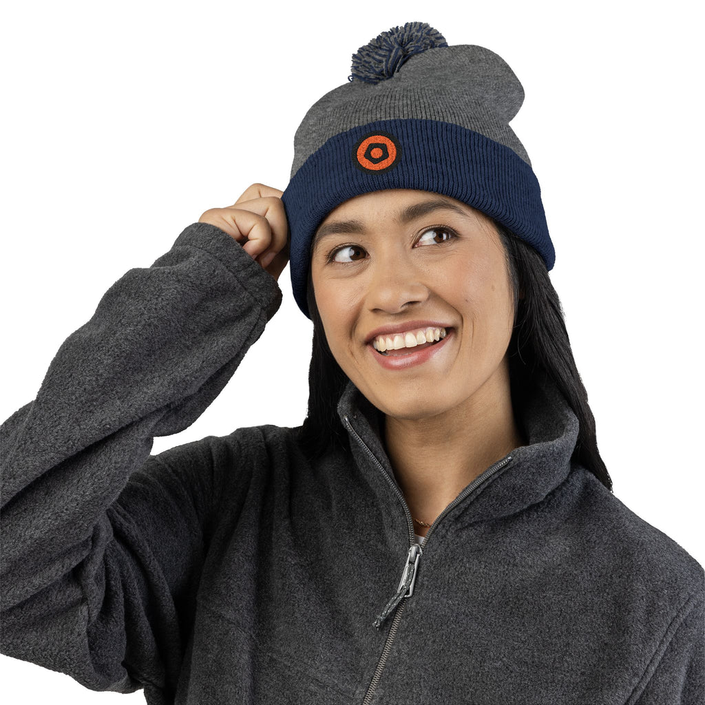 WMF Embroidered Pom-Pom Beanie