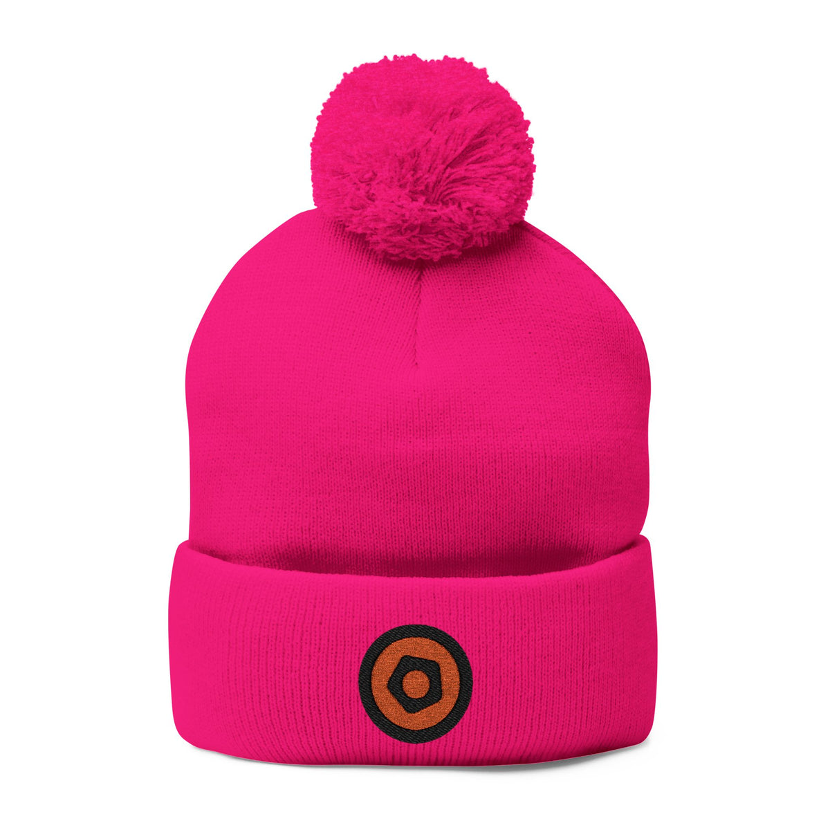 WMF Embroidered Pom-Pom Beanie