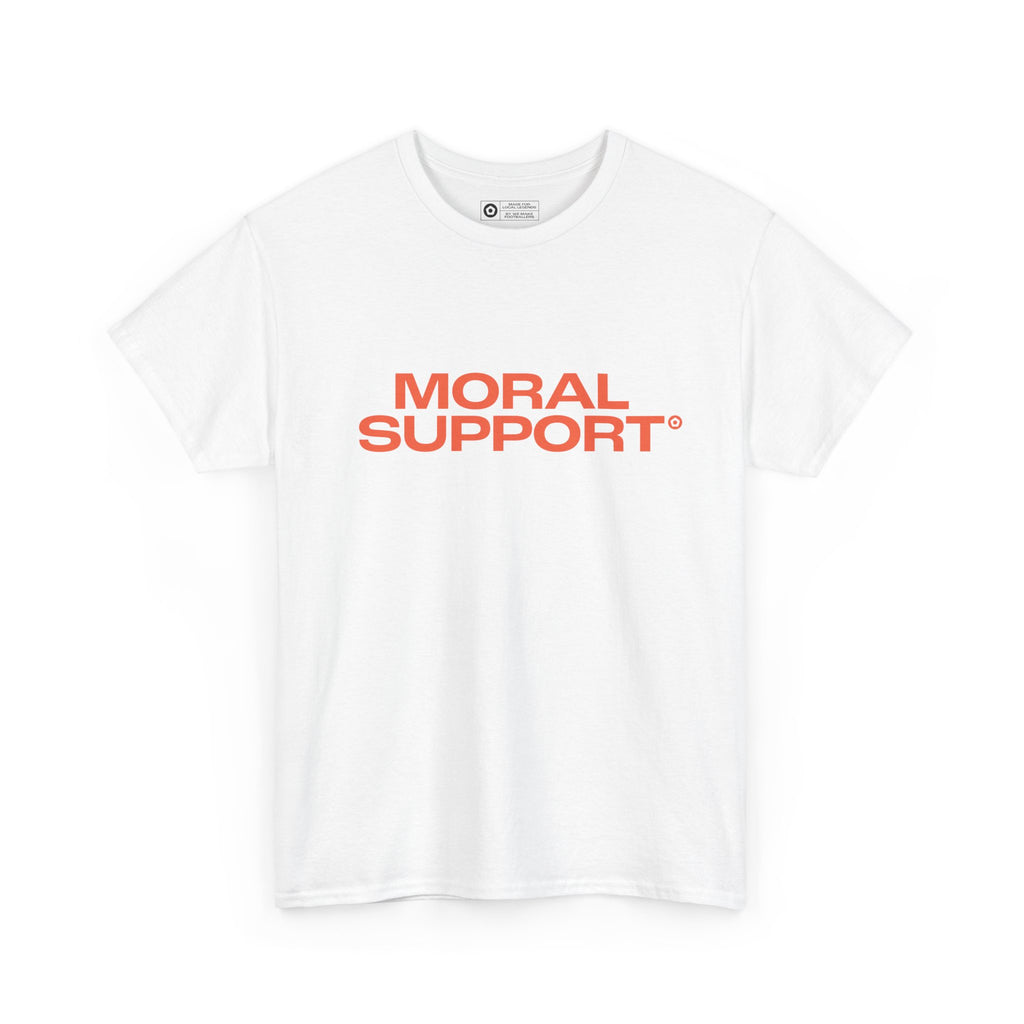 "MORAL SUPPORT" Unisex Heavy Cotton Tee - We Make Footballers