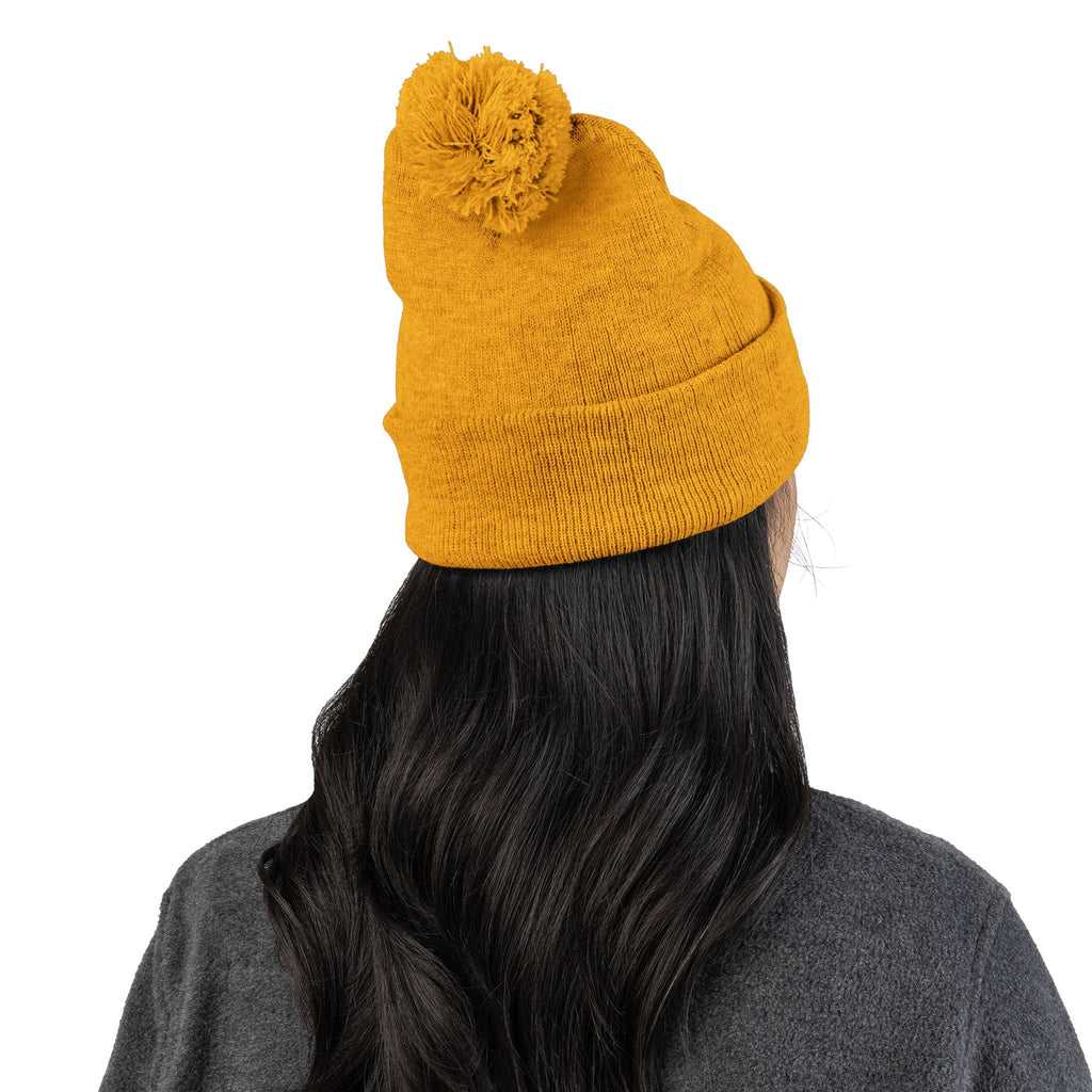 WMF Embroidered Pom-Pom Beanie