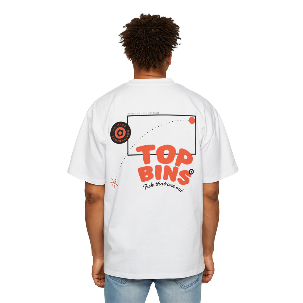"Top Bins" Illustrated Men's Heavy Oversized Tee