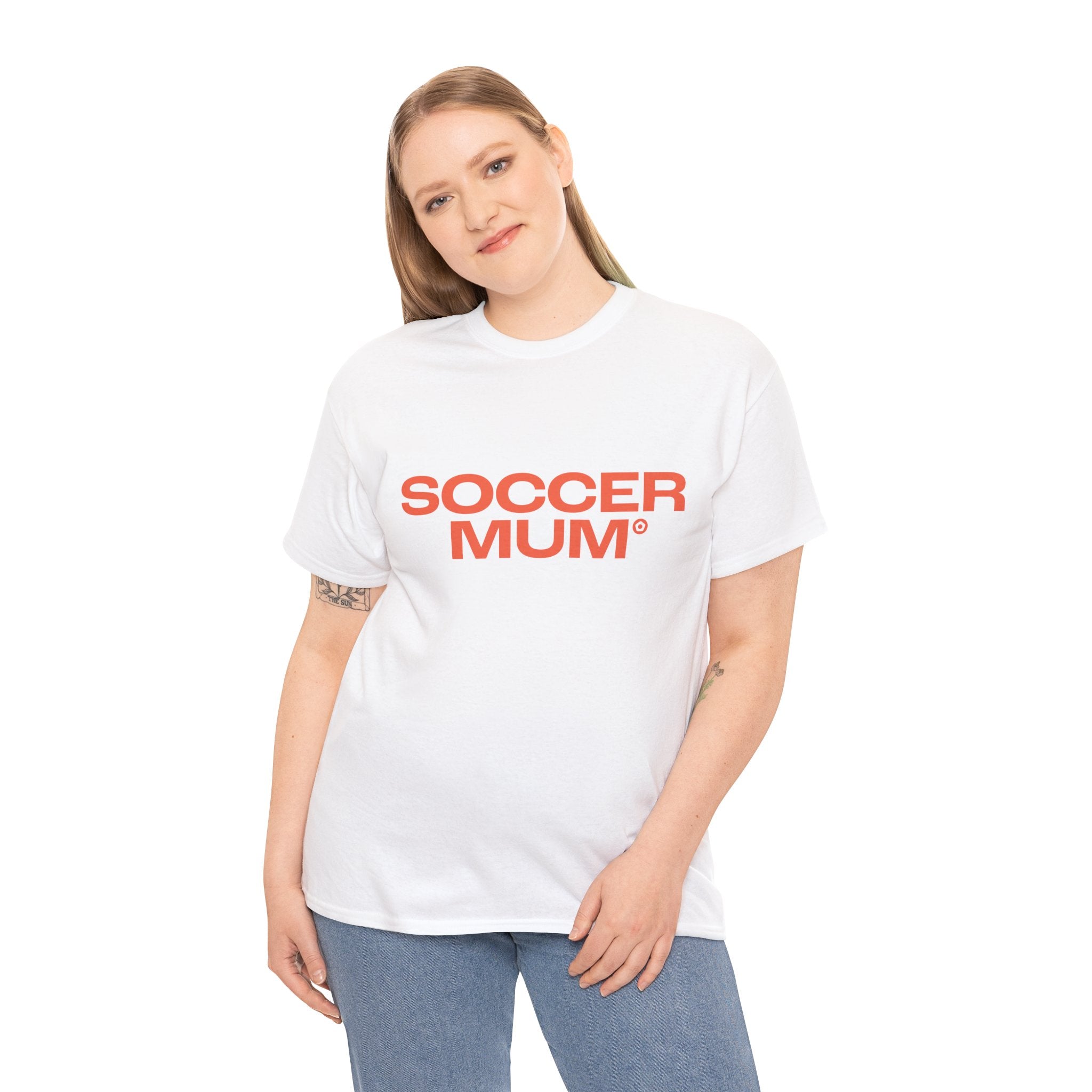 "SOCCER MUM" Unisex Heavy Cotton Tee - We Make Footballers