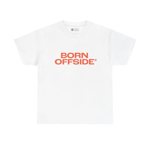 "BORN OFFSIDE" Unisex Heavy Cotton Tee - We Make Footballers