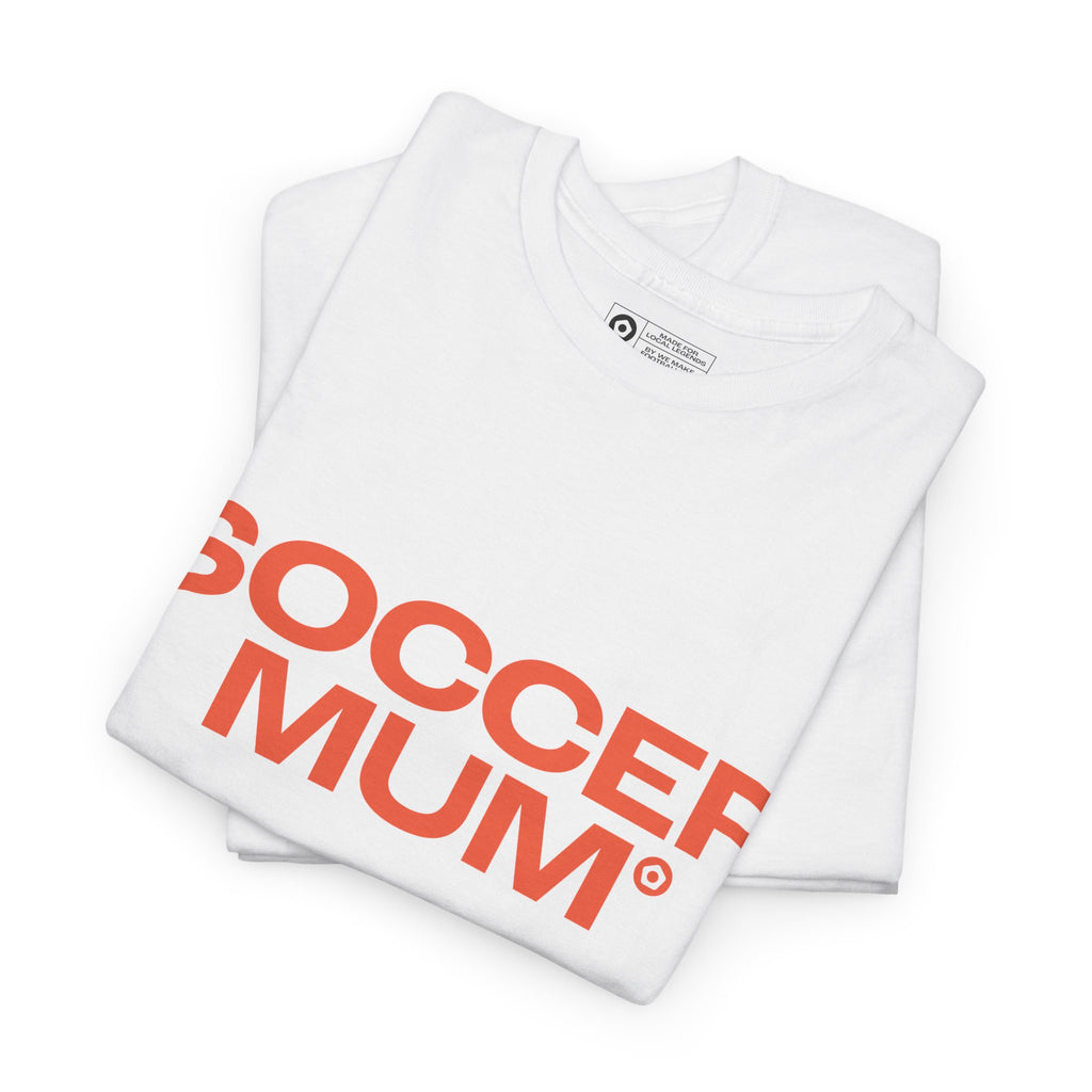 "SOCCER MUM" Unisex Heavy Cotton Tee - We Make Footballers