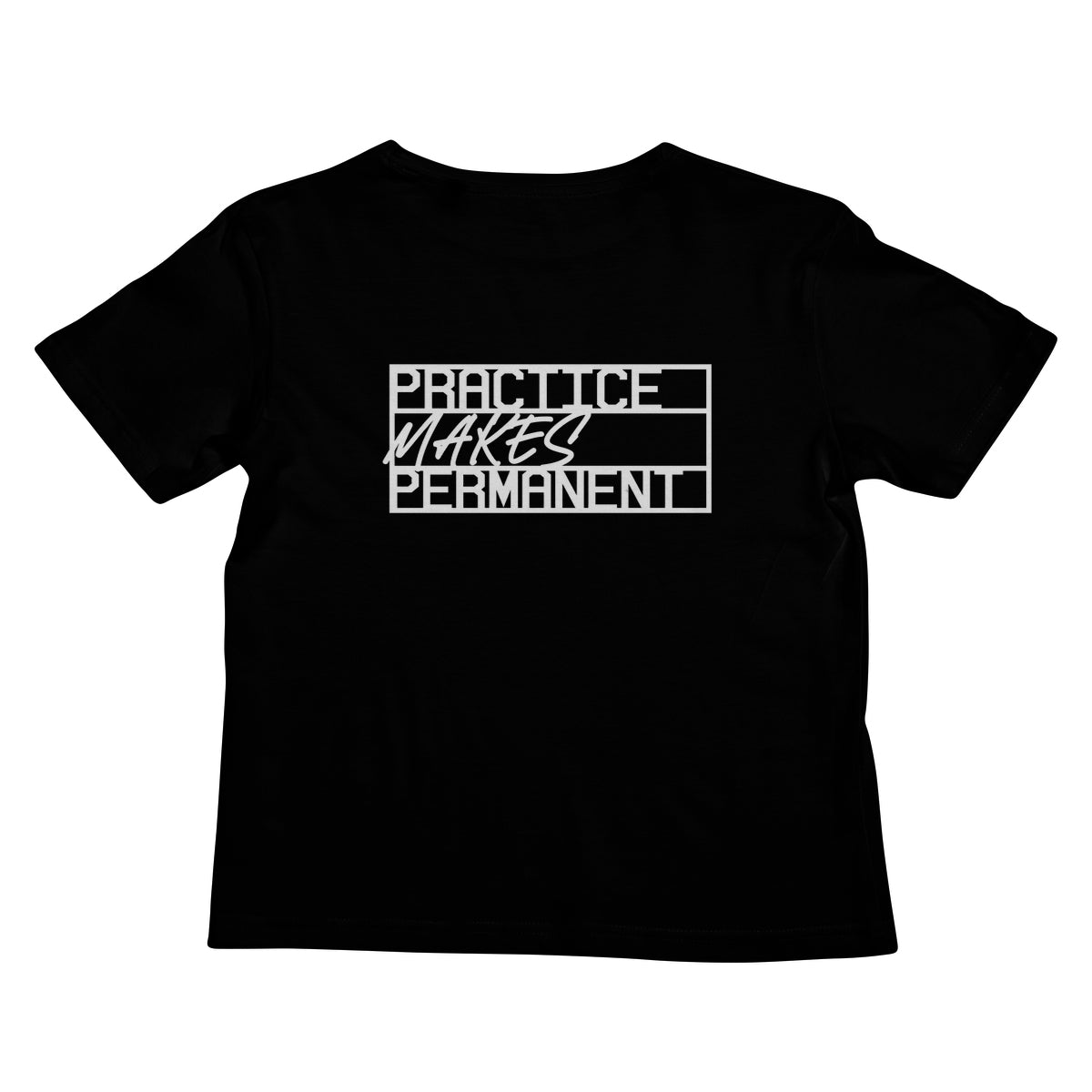 Practice makes permanent range Kids T-Shirt